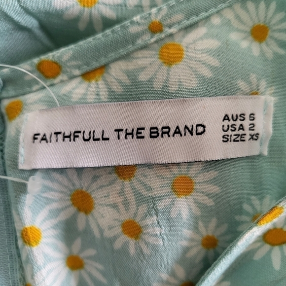 Faithfull The Brand Mejia Ari Zhoe Floral Print Midi Dress New Size 2 US/XS - Picture 14 of 16